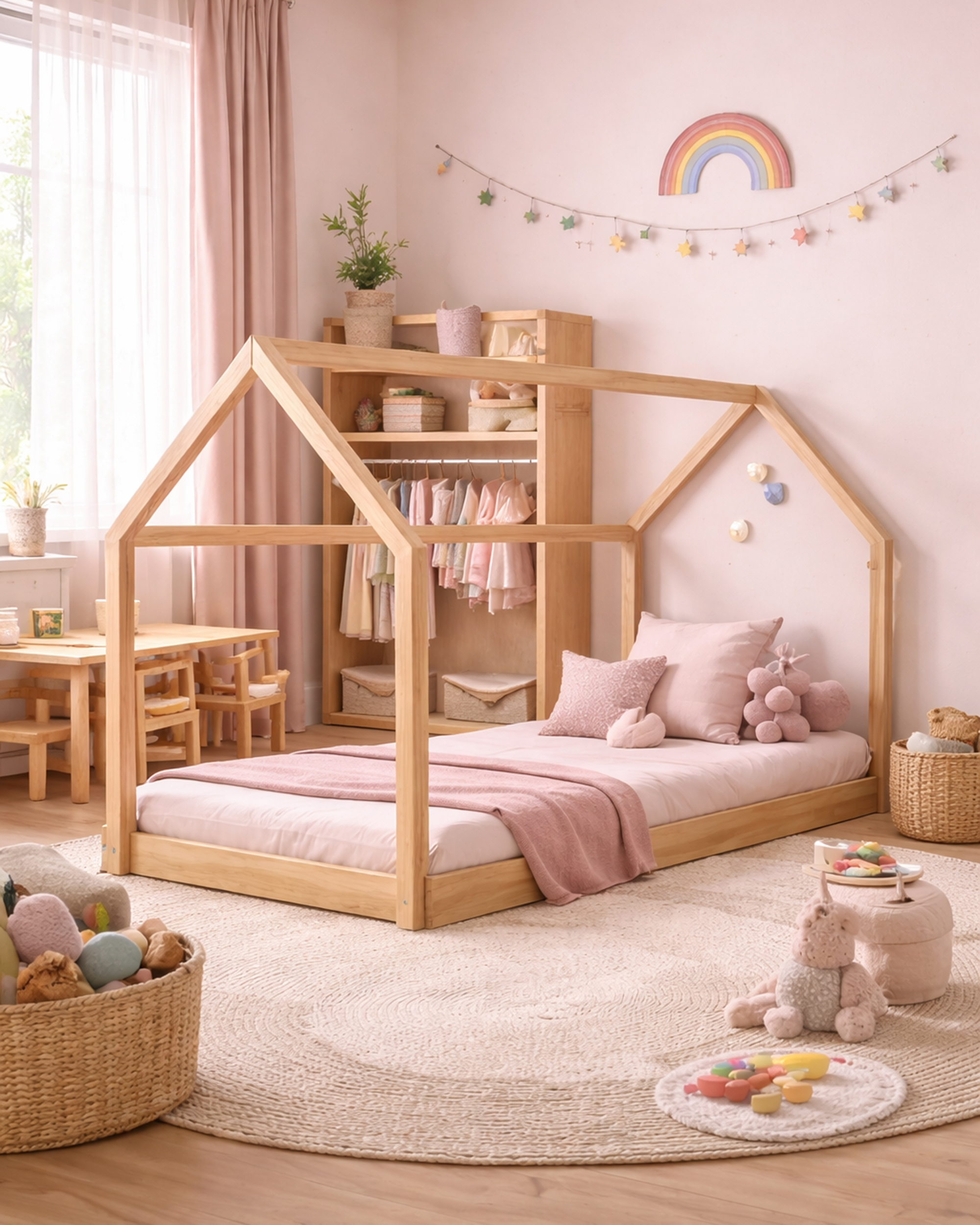 Монтессорі кімната для дівчинки